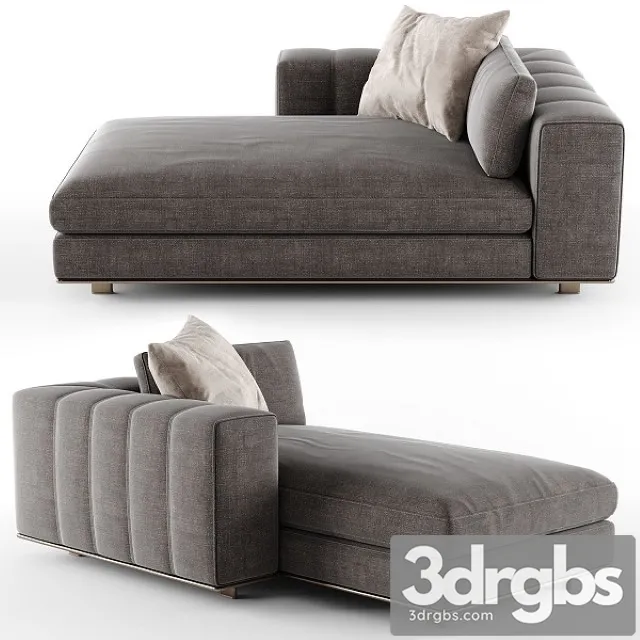 Minotti Freeman Chaise Longue 02 3D Model Download