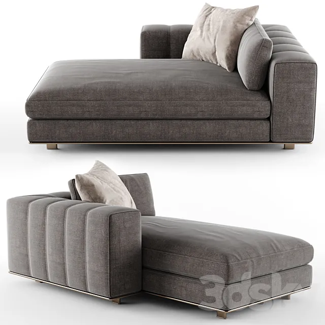 Minotti FREEMAN Chaise Longue_02 3D Model Minotti FREEMAN Chaise Longue_02 3D Model