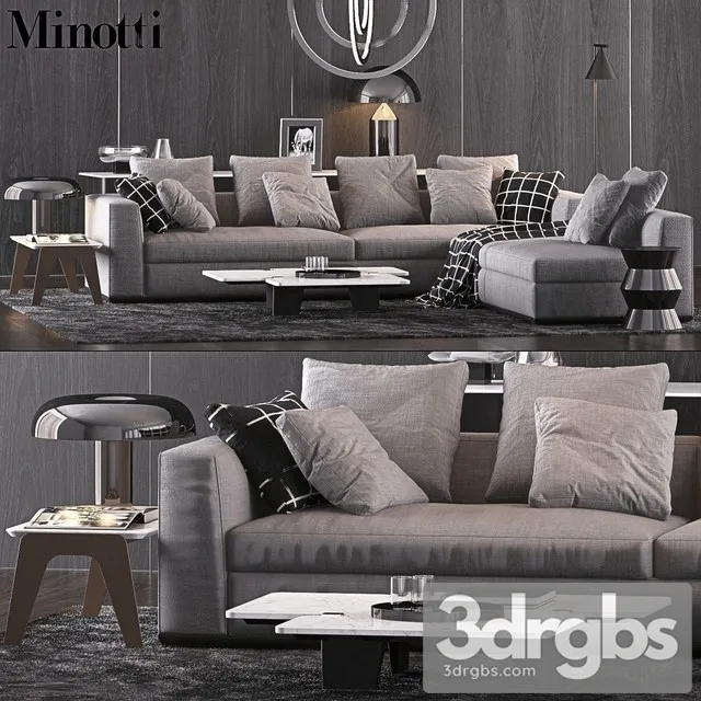 Minotti Freeman Duvet 3D Model Download Minotti Freeman Duvet 3D Model Download