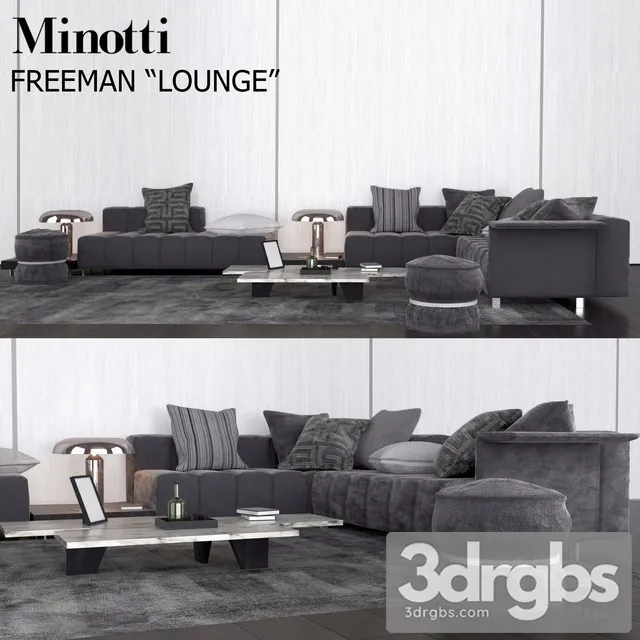 Minotti Freeman Louge Sofa 3D Model Download Minotti Freeman Louge Sofa 3D Model Download