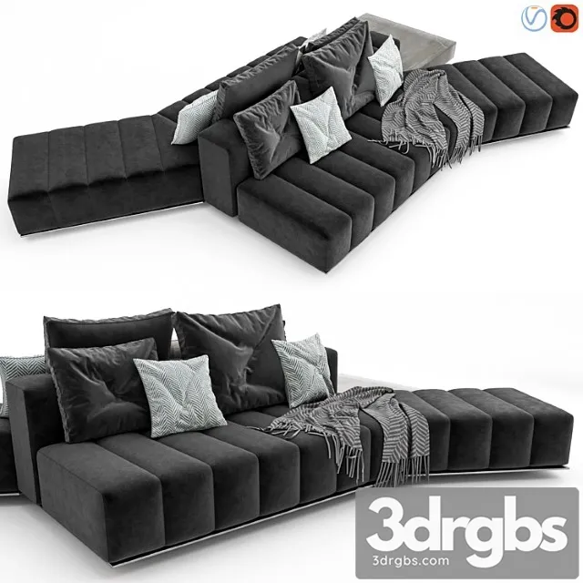 Minotti freeman lounge arrangement 01 2 3D Model Download Minotti freeman lounge arrangement 01 2 3D Model Download