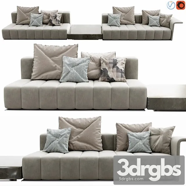 Minotti freeman lounge arrangement 05 2 3D Model Download Minotti freeman lounge arrangement 05 2 3D Model Download