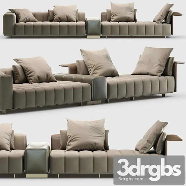 Minotti freeman seating system 2 3D Model Download Minotti freeman seating system 2 3D Model Download