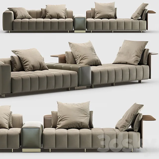 Minotti Freeman seating system 3D Model