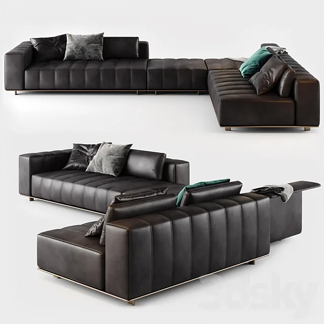 Minotti FREEMAN SEATING SYSTEM Sofa 04 3DModel Minotti FREEMAN SEATING SYSTEM Sofa 04 3DModel