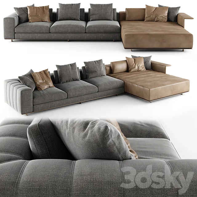 Minotti Freeman Sofa 05 3D Model Minotti Freeman Sofa 05 3D Model