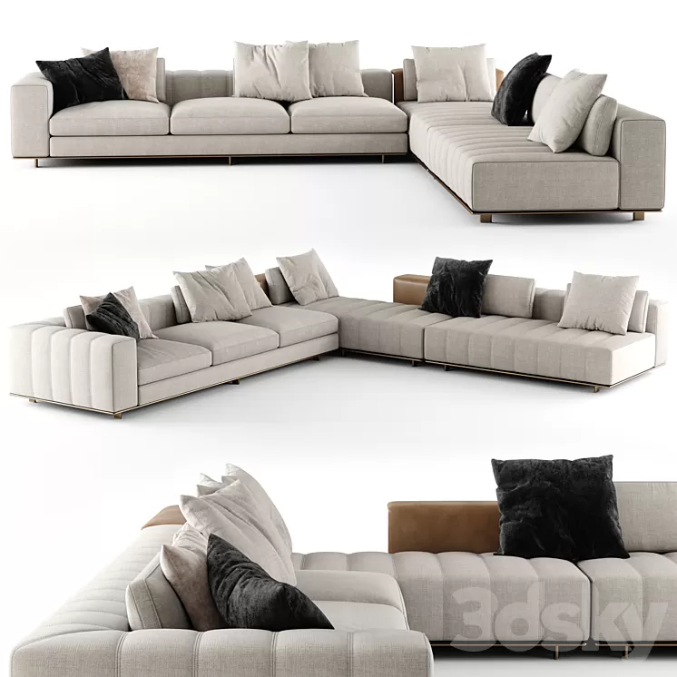 Minotti Freeman Sofa 07 3D Model Minotti Freeman Sofa 07 3D Model