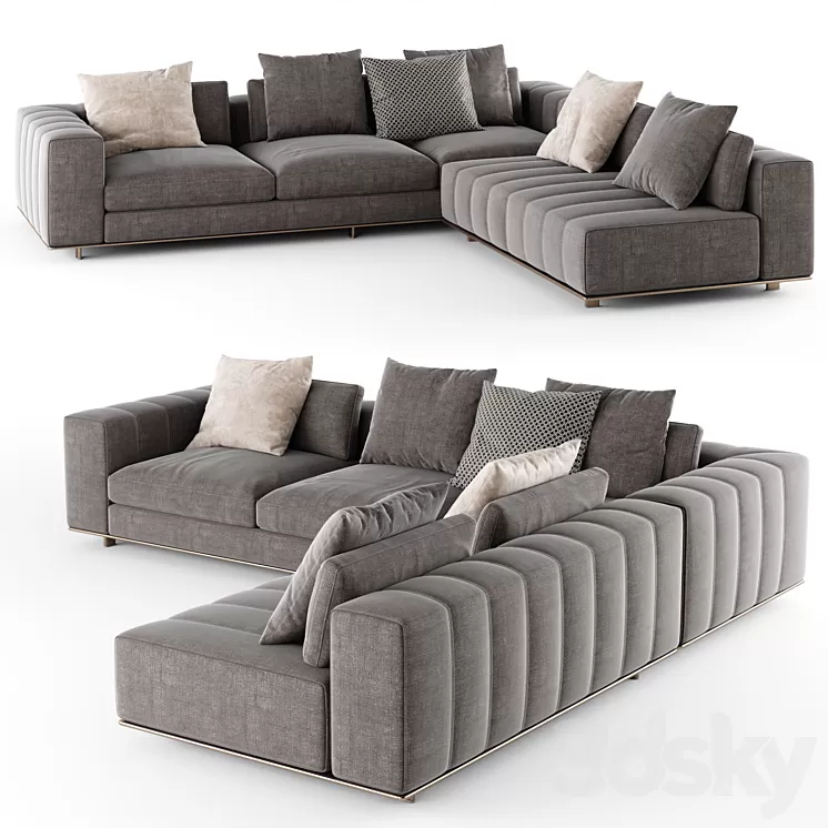 Minotti Freeman Sofa 09 3D Model Minotti Freeman Sofa 09 3D Model