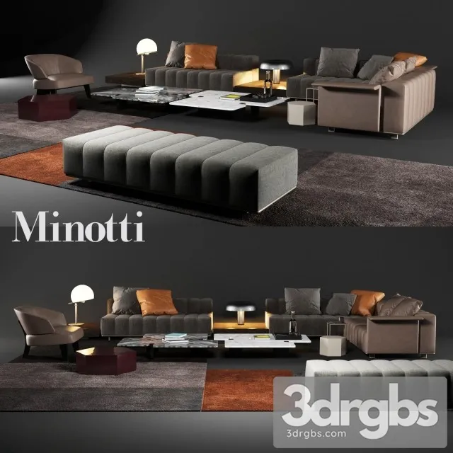 Minotti Freeman Tailor Lounge Sofa 01 3D Model Download Minotti Freeman Tailor Lounge Sofa 01 3D Model Download