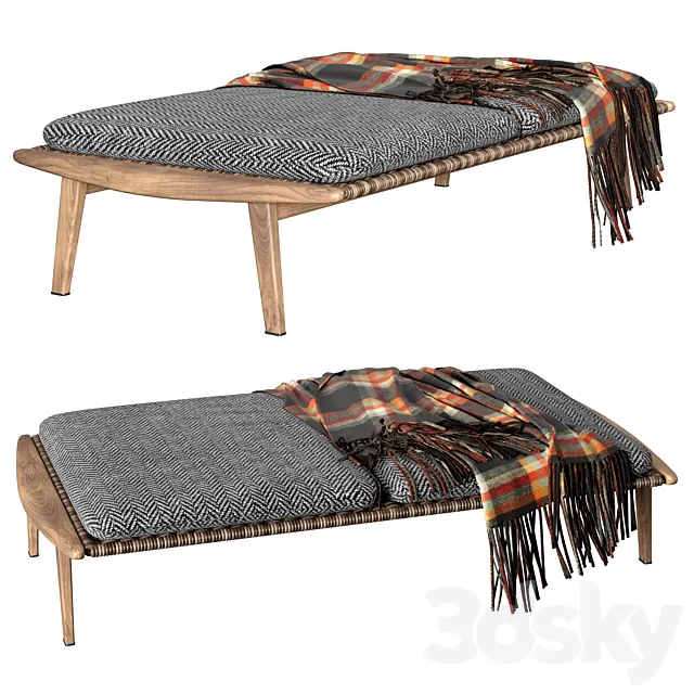 Minotti fynn bench 3DModel Minotti fynn bench 3DModel