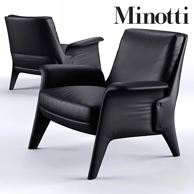 Minotti Glover Armchair 3DModel