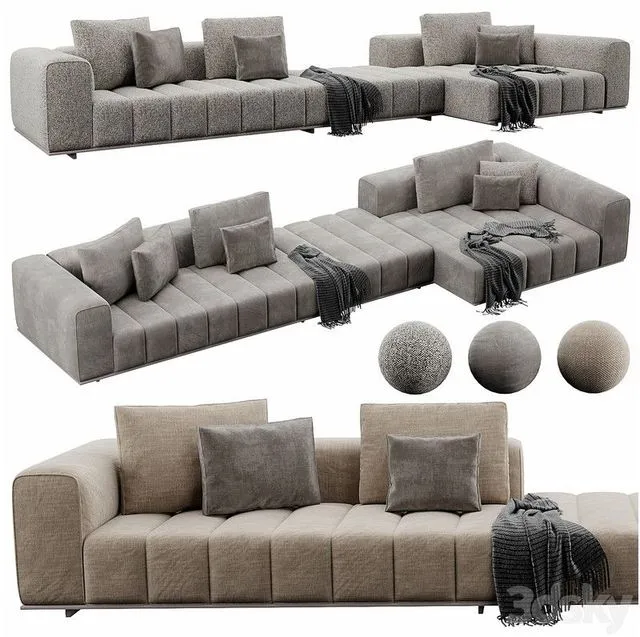 Minotti Good Man modern sofa 3D Model