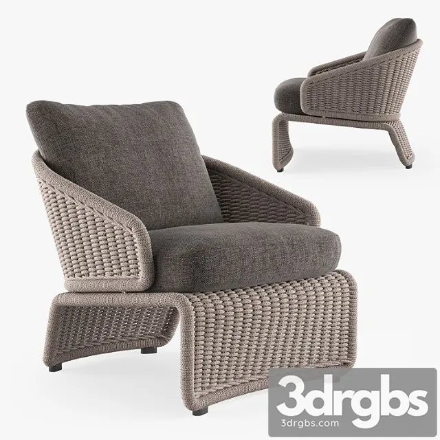 Minotti Halley Outdoor Armchair 2 3D Model Download Minotti Halley Outdoor Armchair 2 3D Model Download
