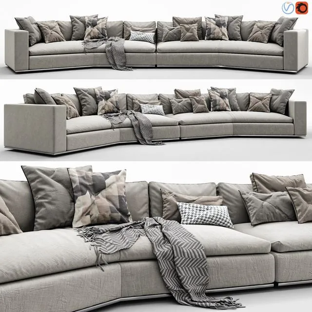 Minotti Hamilton Arrangement 13 3D Model