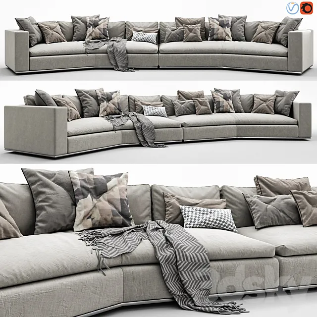 Minotti Hamilton Arrangement 13 3D Model