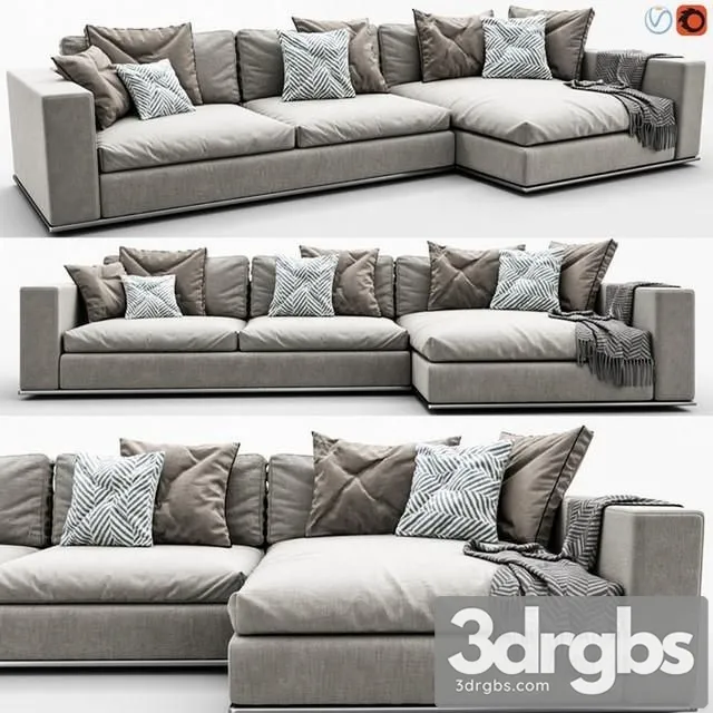 Minotti Hamilton Arrangement 3D Model Download Minotti Hamilton Arrangement 3D Model Download