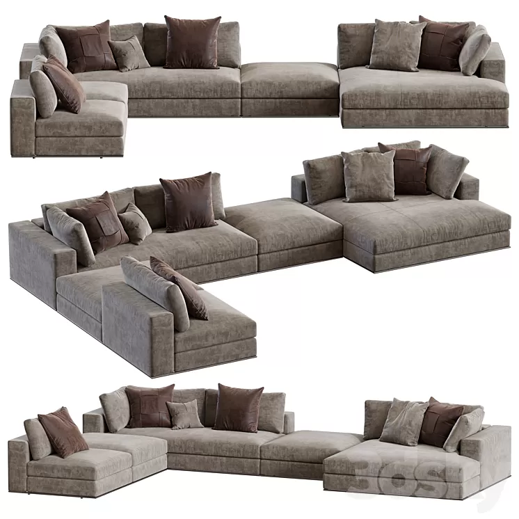 Minotti / Hamilton Modular Sofa 3D Model