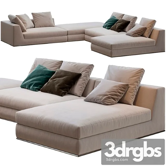 Minotti hamilton modulo sofa 2 3D Model Download Minotti hamilton modulo sofa 2 3D Model Download