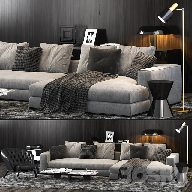 Minotti Hamilton Sofa 3DModel