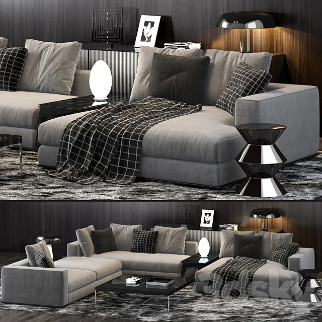 Minotti Hamilton Sofa 3DModel