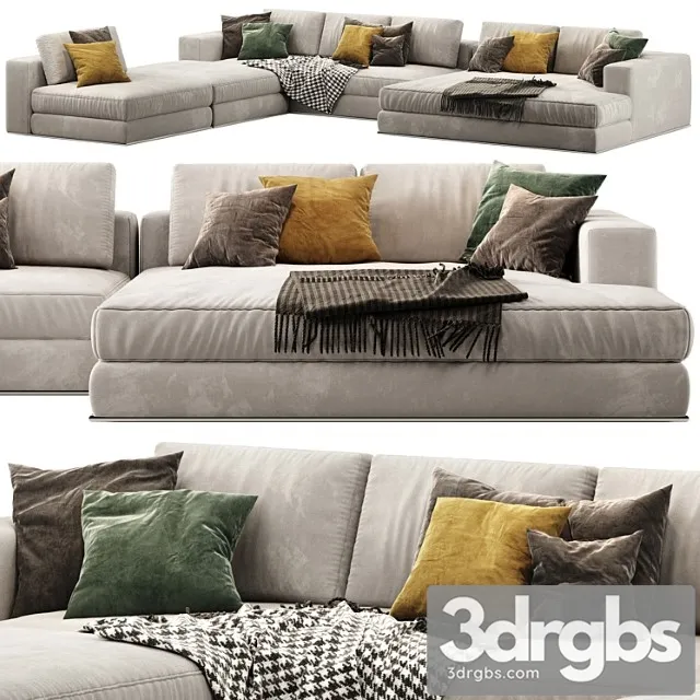Minotti Hamilton Sofa Opcion A 3D Model Download Minotti Hamilton Sofa Opcion A 3D Model Download