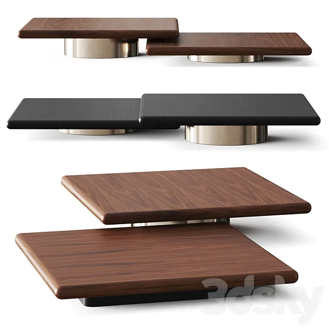 Minotti Horizonte Coffee Tables 3DModel Minotti Horizonte Coffee Tables 3DModel