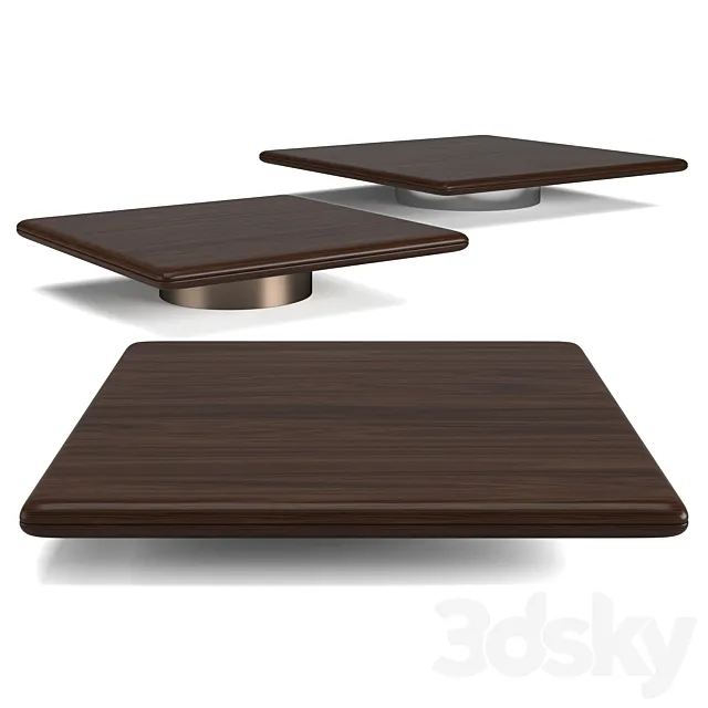 Minotti Horizonte coffee tables set 3D Model Minotti Horizonte coffee tables set 3D Model