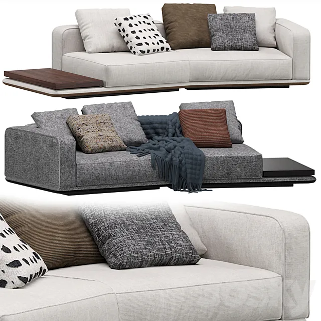 Minotti Horizonte Modular Sofa 07 3DModel Minotti Horizonte Modular Sofa 07 3DModel