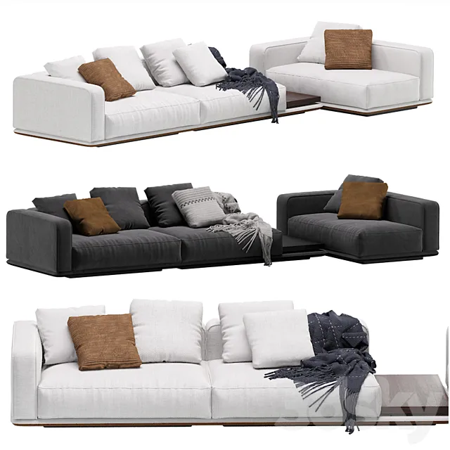 Minotti Horizonte Modular Sofa 10 3DModel Minotti Horizonte Modular Sofa 10 3DModel