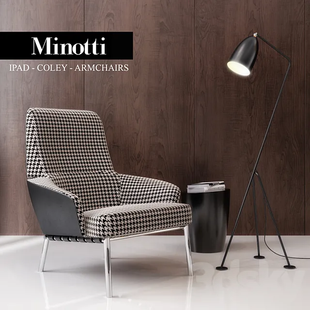 Minotti Ipad – COLEY – ARMCHAIRS 3DModel