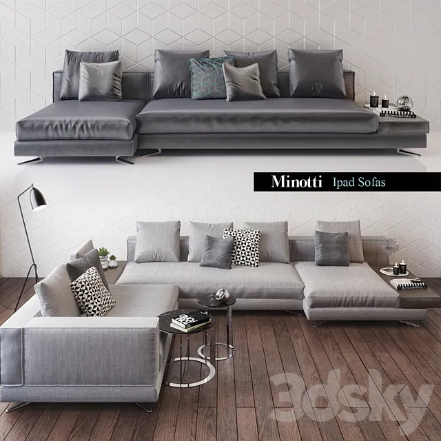 minotti ipad sofa 3DModel minotti ipad sofa 3DModel