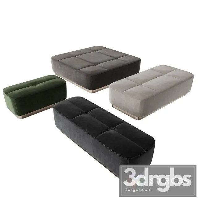 Minotti Jacques Set 3D Model Download
