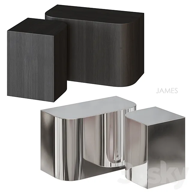 Minotti James table 3D Model