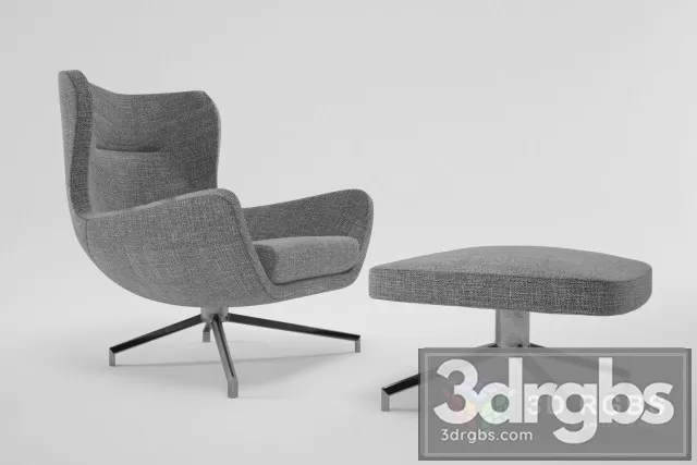 Minotti Jensen Armchair 02 3D Model Download Minotti Jensen Armchair 02 3D Model Download