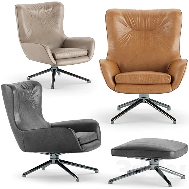 Minotti Jensen Armchair 3D Model Minotti Jensen Armchair 3D Model