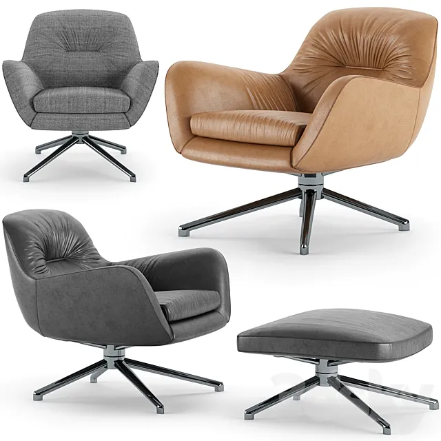 Minotti Jensen Armchair 3D Model Minotti Jensen Armchair 3D Model