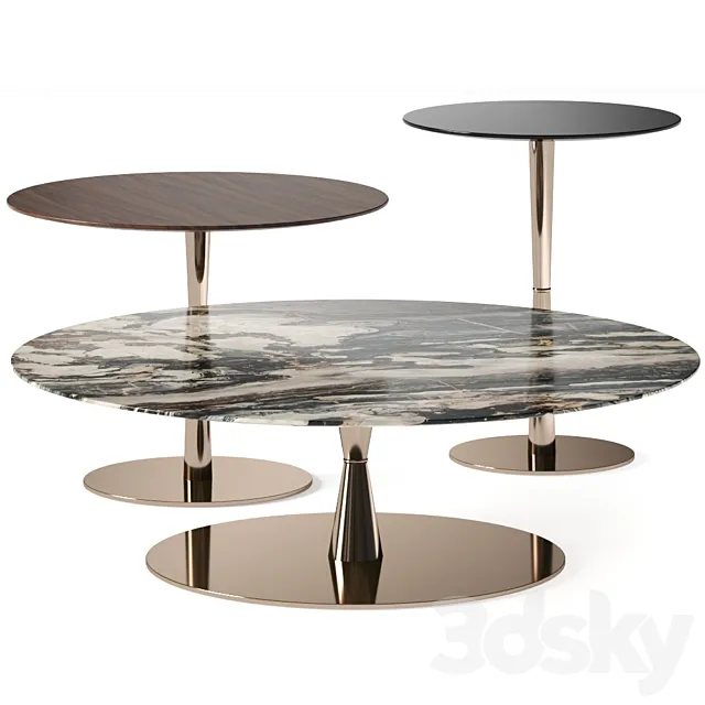 Minotti Jigger Coffee Tables 3DModel