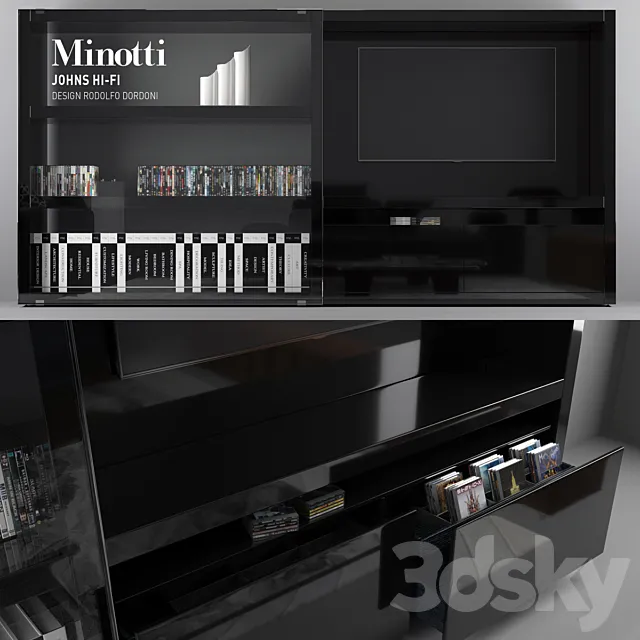 Minotti Johns HI-FI 3D Model