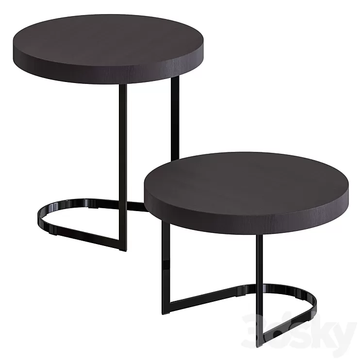 Minotti kay tables 3D Model Minotti kay tables 3D Model