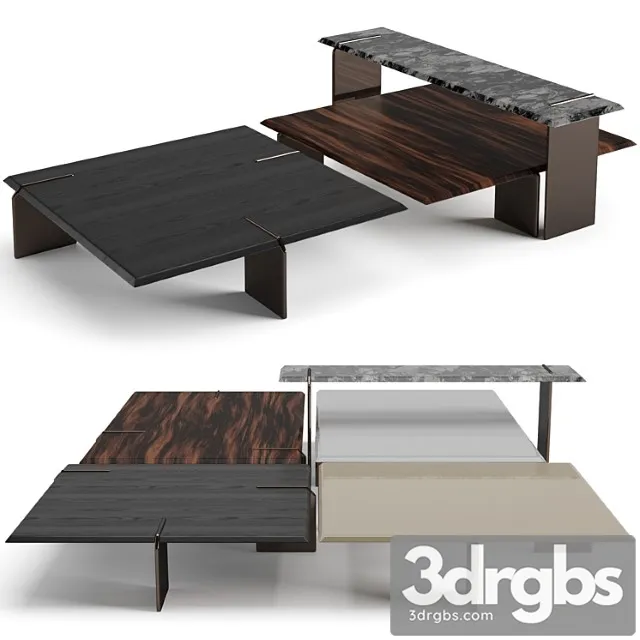 Minotti keel square coffee tables set Minotti keel square coffee tables set