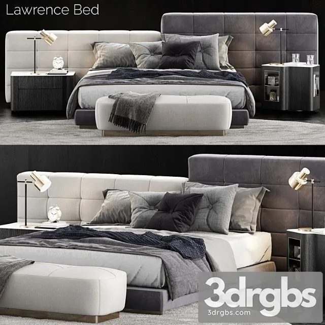 Minotti lawrence bed 3 2 3D Model Download
