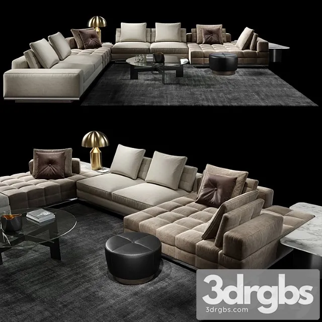 Minotti Lawrence Clan Set 3D Model Download Minotti Lawrence Clan Set 3D Model Download