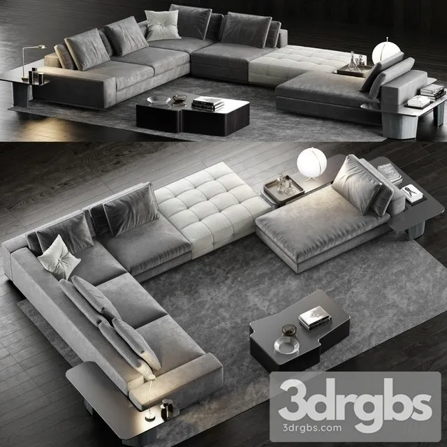 Minotti Lawrence Sofa 03 3D Model Download Minotti Lawrence Sofa 03 3D Model Download