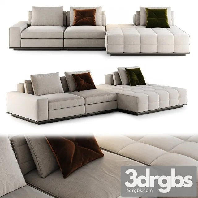 Minotti Lawrence Sofa 7 1 3D Model Download Minotti Lawrence Sofa 7 1 3D Model Download