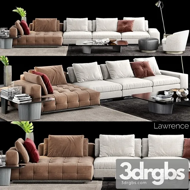 Minotti lawrence sofa_2 2 3D Model Download Minotti lawrence sofa_2 2 3D Model Download