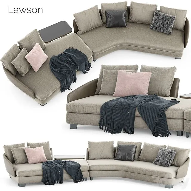 Minotti Lawson Sofa 2 3D Model
