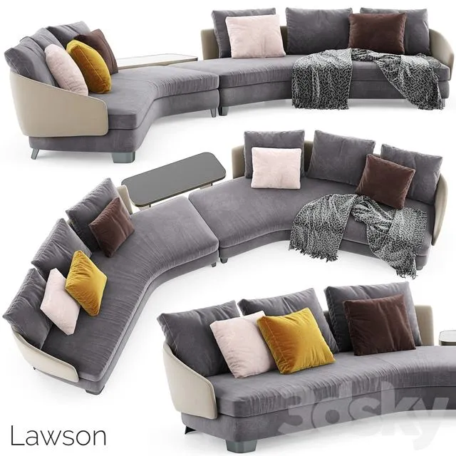 Minotti Lawson Sofa 3 3D Model