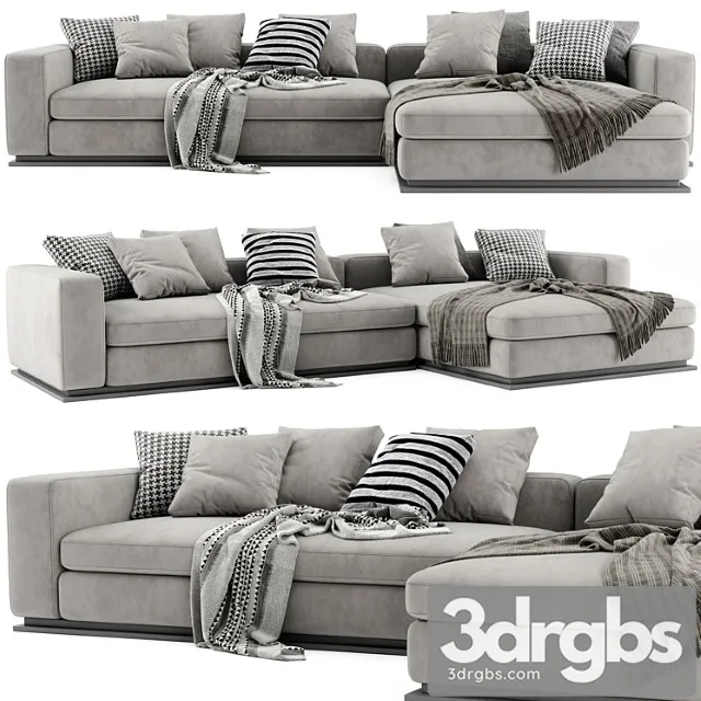 Minotti leonard chaise longue sofa Minotti leonard chaise longue sofa