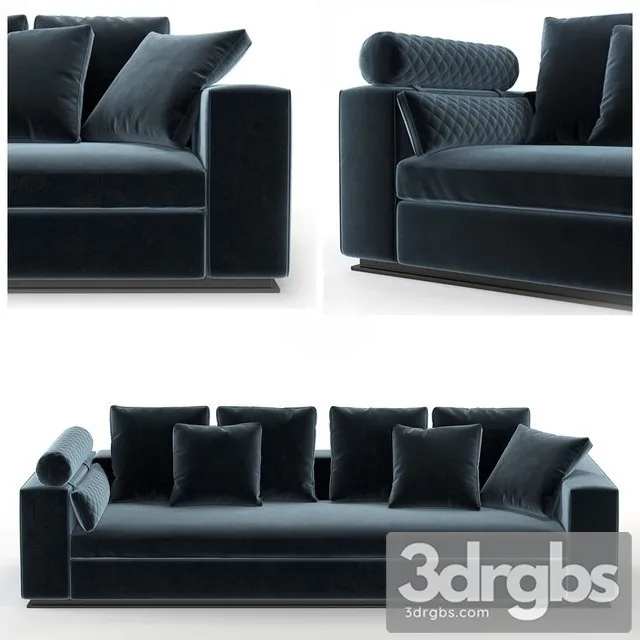 Minotti Leonard Sofa 01 3D Model Download Minotti Leonard Sofa 01 3D Model Download