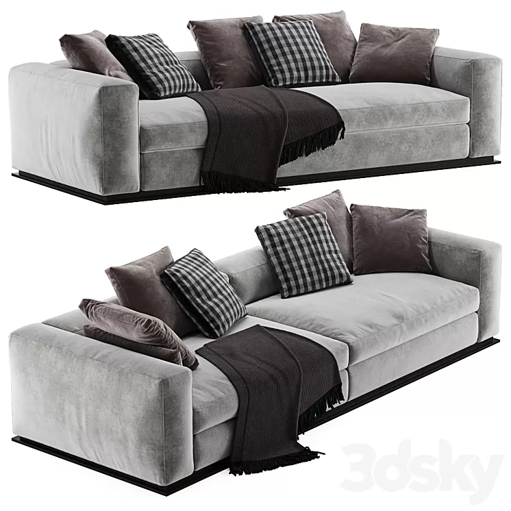 Minotti leonard sofa 3D Model Minotti leonard sofa 3D Model